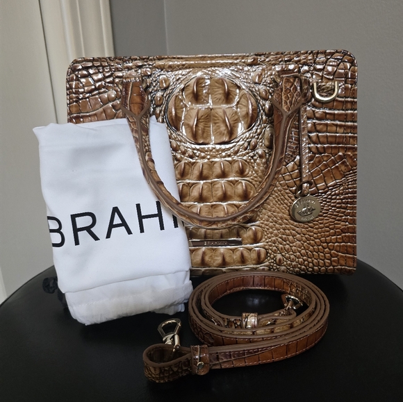 NEW Brahmin Cami Melbourne Leather Satchel - Picture 12 of 13